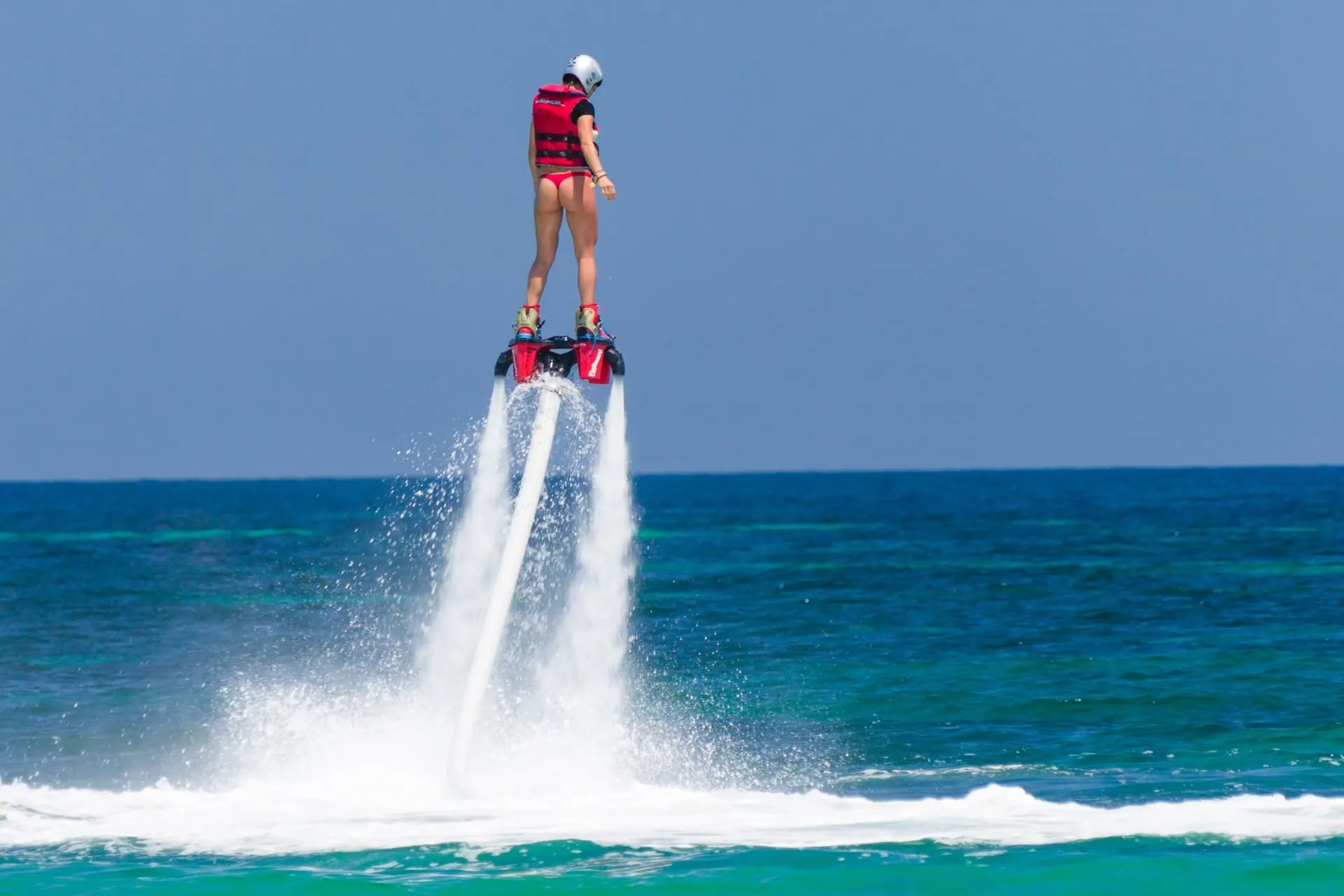yacht rental Dubai with flyboard